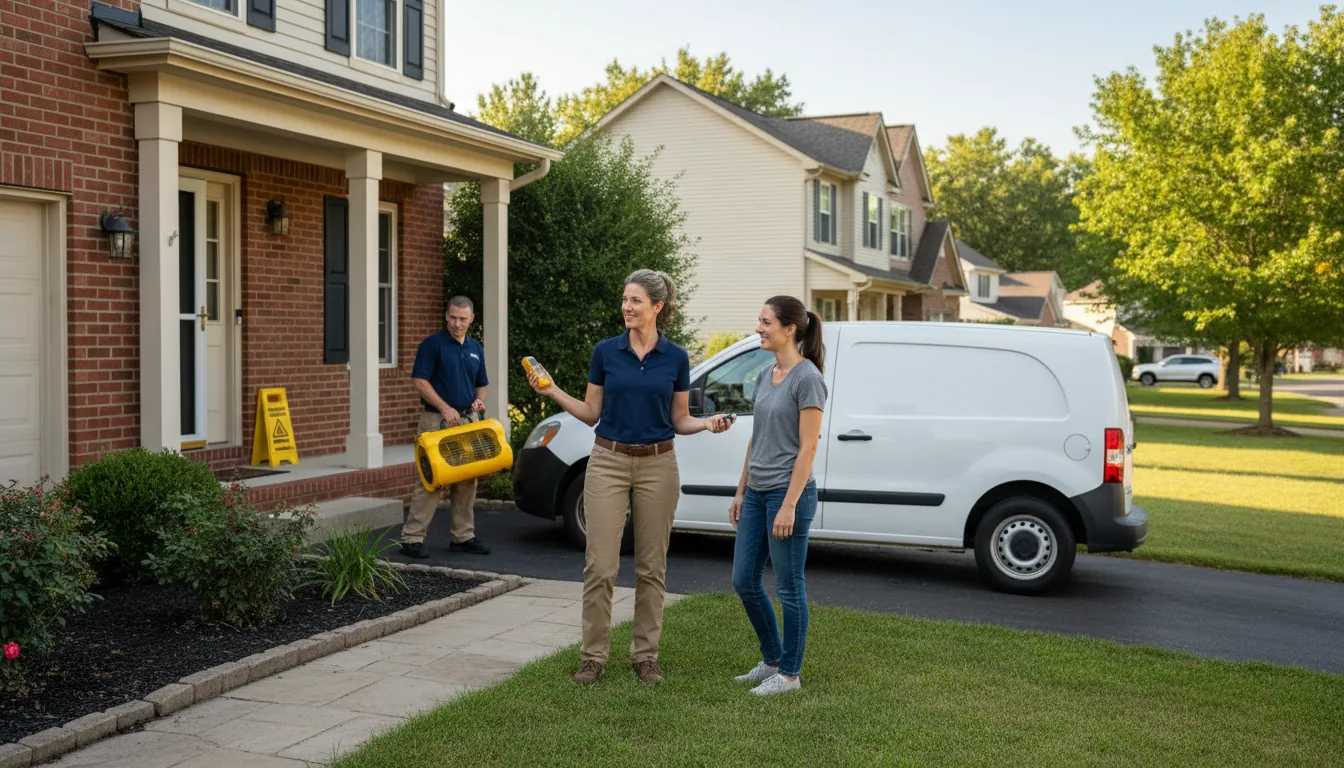 Residential water damage restoration in Brantley, AL